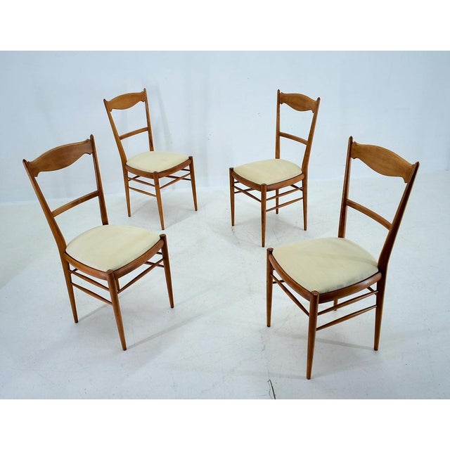 Dining Chairs attributed to Drevotvar, Former Czechoslovakia, 1970s, Set of 4 For Sale - Image 3 of 18