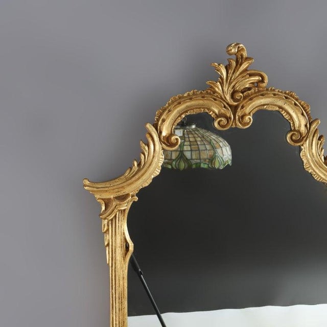 Early 20th Century LaBarge French Louis XVI Style Gilt Composite Wall Mirror Signed 20thC For Sale - Image 5 of 12