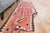 1970s 1970s Vintage Handmade Wool Cotton Pink Runner Rug For Sale - Image 5 of 11
