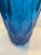 Italian Blue Crystal Handmade Cut Vase from Simoeng For Sale - Image 10 of 13