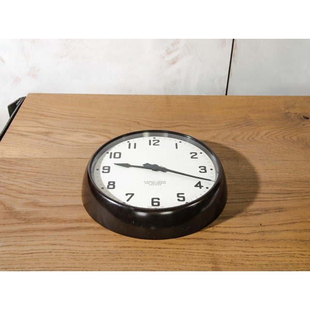 A large, increasingly hard-to-find industrial factory clock, manufactured by gents of leicester for gledhill-brook time...