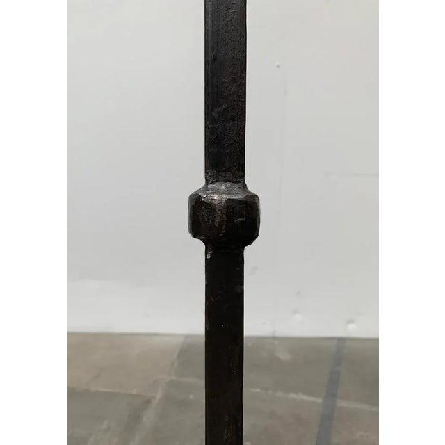 Brutalist Wrought Iron Candleholder For Sale - Image 14 of 18