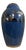 Large Art Deco Porcelain Vase with Silver Geometric Shapes, 1930s For Sale