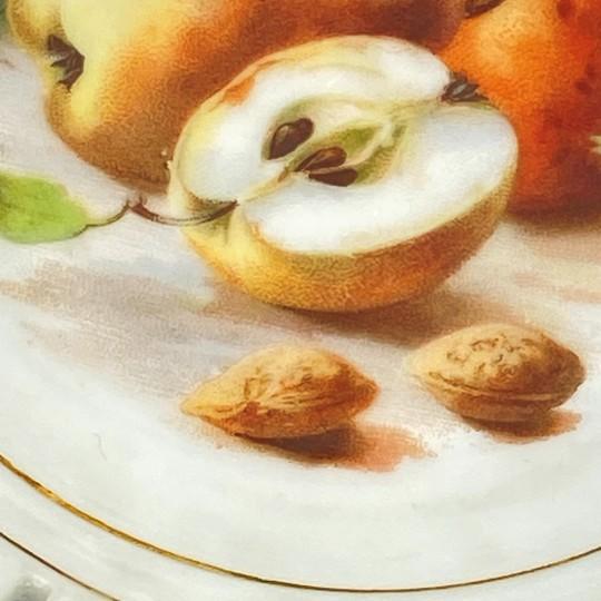 Set of 6: Schumann Bavaria/Arzberg Reticulated Porcelain Berry Bowls (Fruit Design) Vintage 1950s For Sale - Image 12 of 18