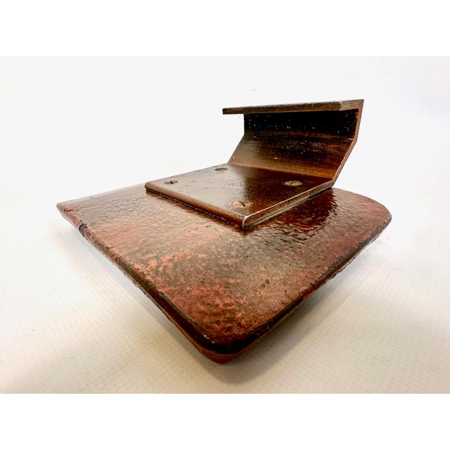 Metal Brutalist Copper Plated Push and Pull Alpana Door Handle, 1970s For Sale - Image 7 of 12