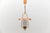 Ceiling lamp in copper and opaline glass, 1950s mid-century modern fully functional. the lamp need 1x e27 / e26 edison...