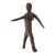 Early 20th Century Pere Leather Female Figure Tanzania For Sale