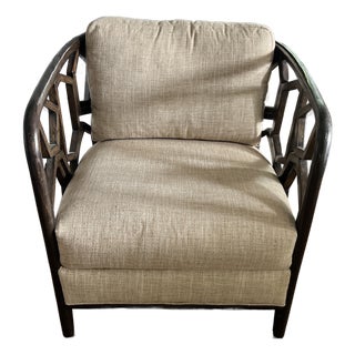 Palecek Warren Lounge Chair in Dark Espresso For Sale