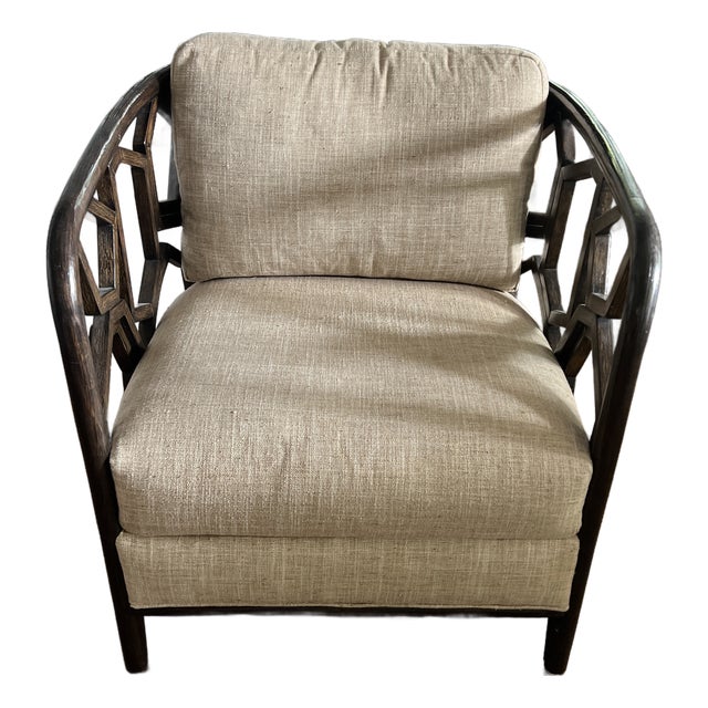 Palecek Warren Lounge Chair in Dark Espresso For Sale