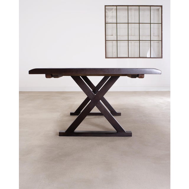 Christian Liaigre Style Ebony Oak Courier Dining Table 9.5 Ft For Sale In Sacramento - Image 6 of 18