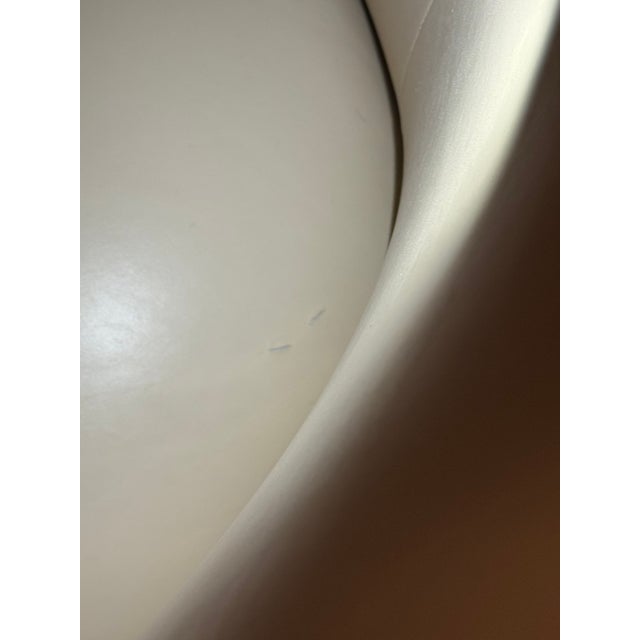 Cb2 X Goop Gwyneth Ivory Leather Loveseat For Sale - Image 9 of 10
