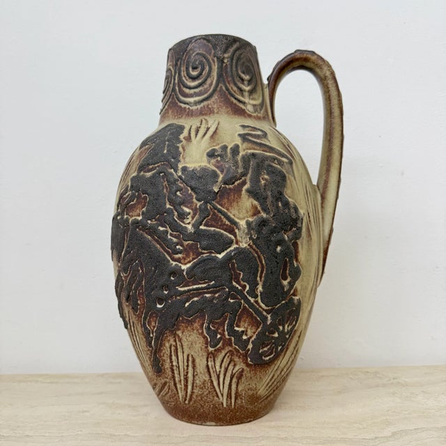 Vintage West German Vase with Horse Decor from Scheurich, 1970s For Sale - Image 17 of 18