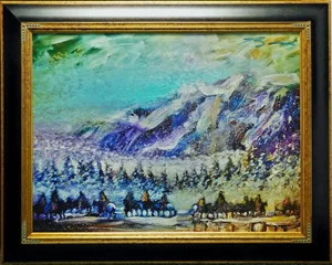 Earl Biss "Riders at the Headwaters of Yellowstone" #9 Custom Framed Giclee
