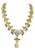 Bochic Capri Vintage 18K Gold & Silver Necklace, 74ct Multi Gemstones For Sale