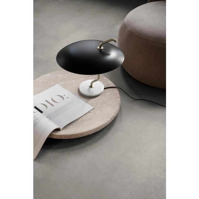 Not Yet Made - Made To Order Model 537 Table Lamp with Black Reflector and Brass Structure by Gino Sarfatti for Astep For Sale - Image 5 of 9