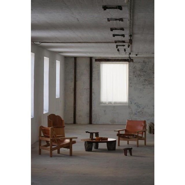 Danish Modern Hunting Chairs in Oak and Leather attributed to Kurt Østervig, 1960s, Set of 2 For Sale - Image 3 of 16