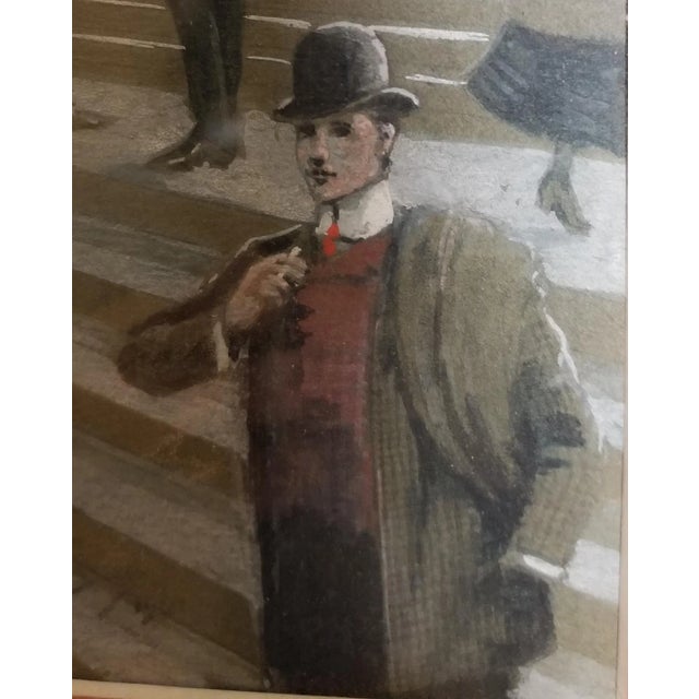 Traditional Set of Three Edwardian Watercolors by Douglas Anderson For Sale - Image 3 of 11