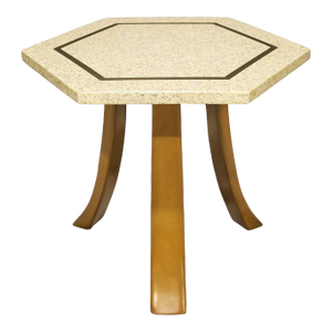 Mid 20th Century Attributed to Harvey Probber Hexagonal Terrazzo Side Table