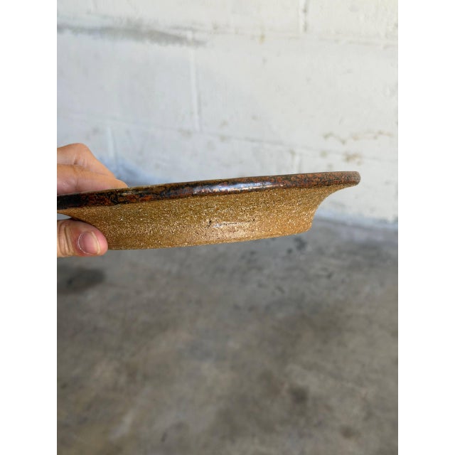 1970s Mid-Century Modern Danish Axella Ceramic Circle Motif Plate For Sale - Image 4 of 10