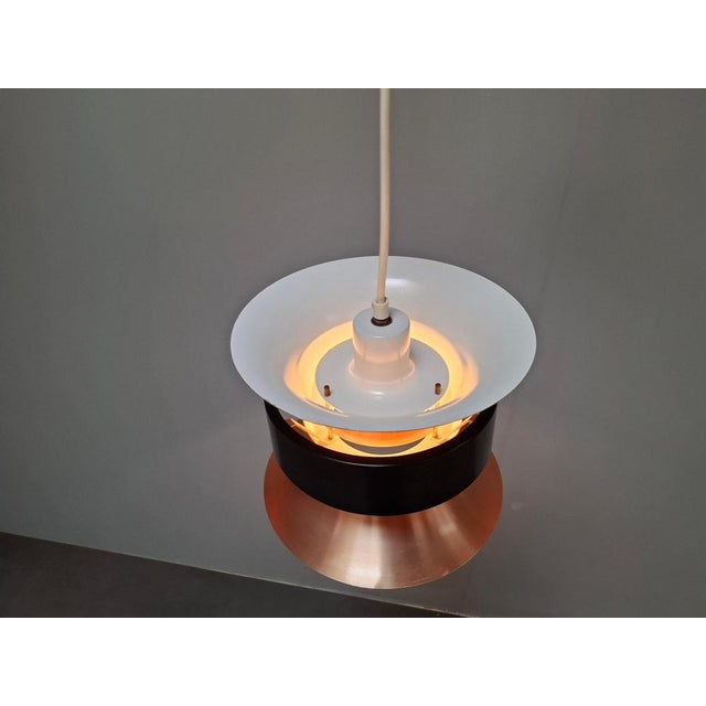 Vintage Danish Brass Pendant Light by Ben Nordsted for Lyskaer, 1970s For Sale - Image 6 of 18