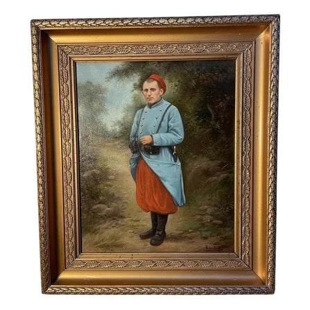 Military, 1800s, Oil on Canvas For Sale