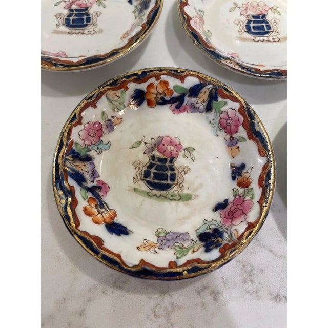 Ridgway Porcelain Late 19th Century Antique Simlay Ridgway England Dessert/Decorative Plates -Set of 5 For Sale - Image 4 of 9