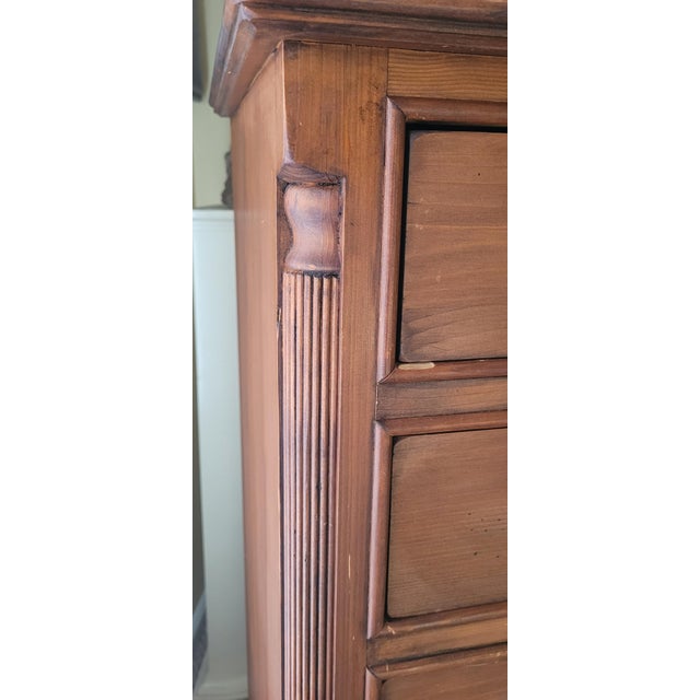 Fine Vintage Pine Chippendale Style Lingerie Chest For Sale - Image 9 of 16