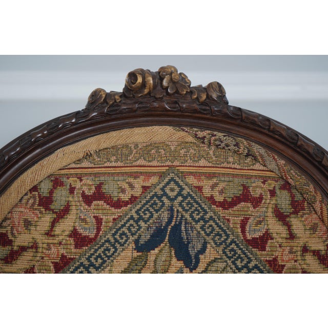 1980s Pair of Andre Originals Louis XVI Style Armchairs For Sale - Image 5 of 18