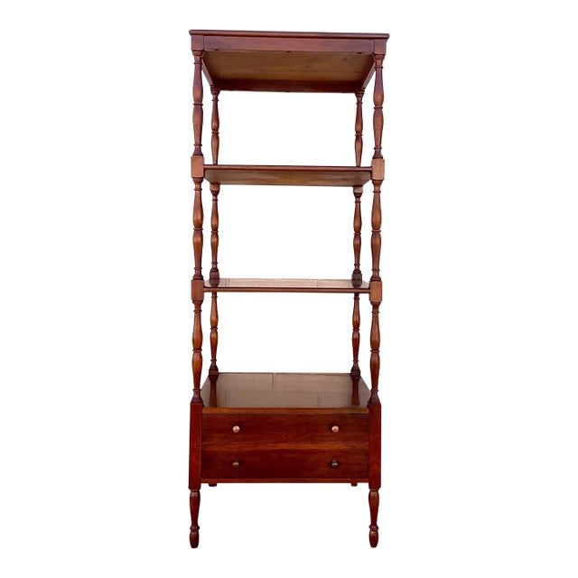 Vintage English Regency Style Etagere Display Shelf Chairish