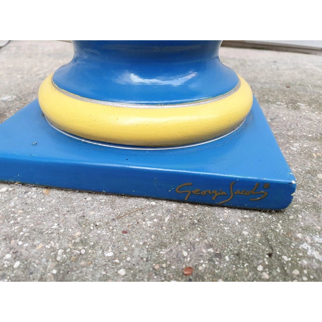 Ceramic Vintage Beige Athéna Banana Table Lamp by Georgia Jacob, 1975 For Sale - Image 7 of 8