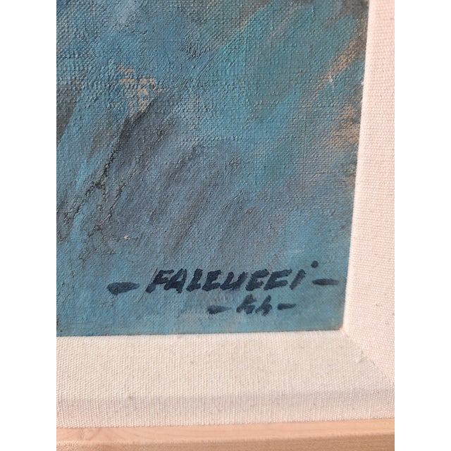 Robert Falcucci Mid-Century 1950s Oil Painting Portrait of a Woman For Sale - Image 15 of 15