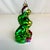 1990s Vintage Boho Chic Americana Mercury Glass Stacking Frogs Christmas Ornament. For Sale - Image 6 of 8
