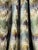 A multipurpose chenille faced Italian jacquard flame-stitch in teal greens, purples, antique golds and tans. The soft hand...