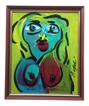 Peter Keil Abstract Painting, Framed