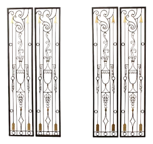 Greek Revival Style Set of Four Wall Panels
