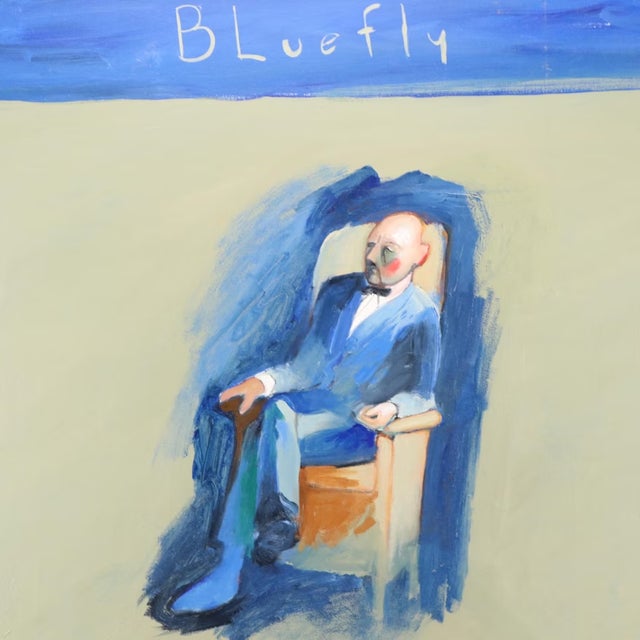 David Fleming "Bluefly" Original Acrylic Framed Painting Signed For Sale In Cincinnati - Image 6 of 11