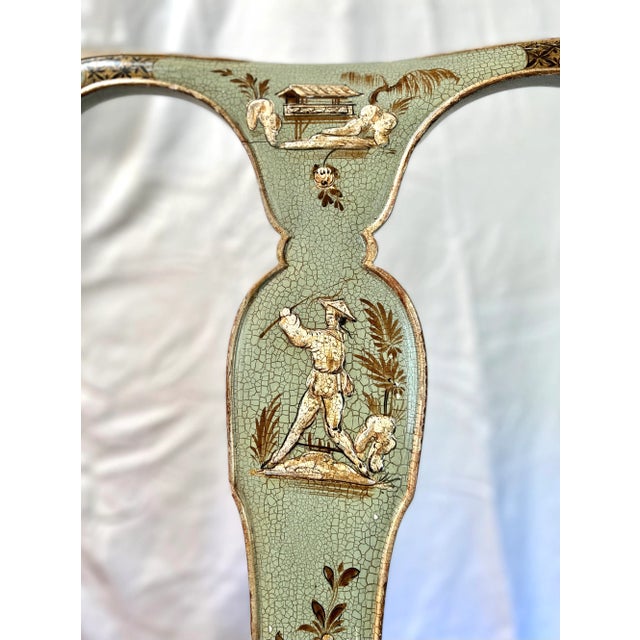 20th Century Cannel & Chaffin Hand Painted Chinoiserie Armchair For Sale - Image 9 of 12
