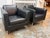 Italian Rodolfo Dordoni for Minotti Copenhagen Leather Armchairs, Pair For Sale - Image 3 of 12