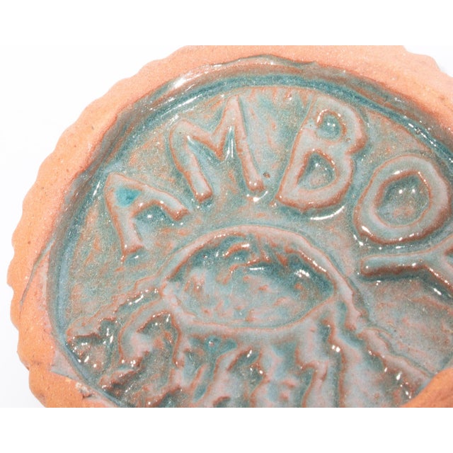 Studio Pottery “Am Boy” Tile by Mark Bulwinkle For Sale - Image 4 of 6