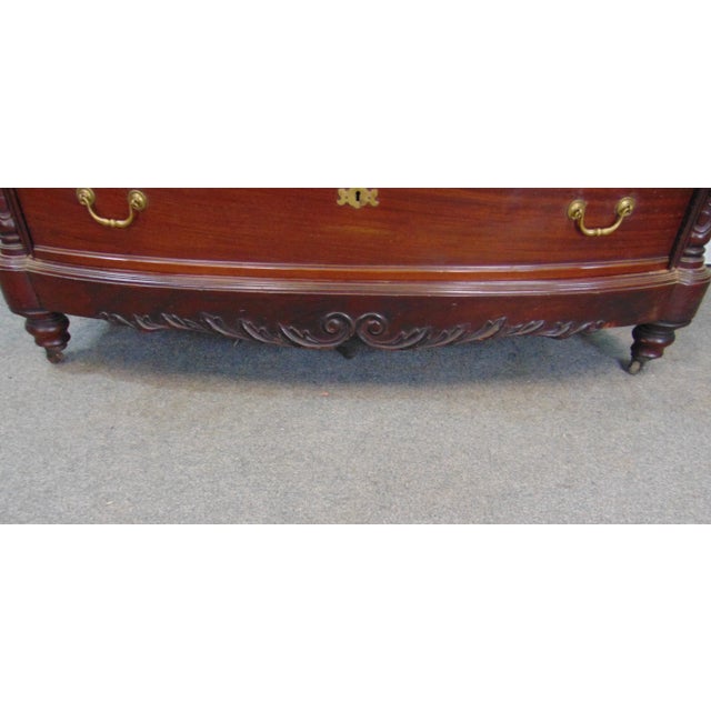 Regency Style Carved Mahogany Commode For Sale - Image 10 of 11