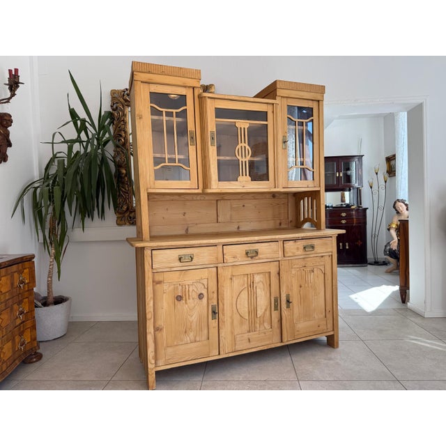 Art Nouveau Kitchen Cupboard in Wood For Sale - Image 6 of 13