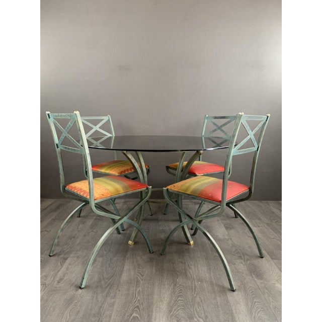 Table and Chair Set from the “Villa d’Este” Collection by Pierre Vandel, 1970s Discover this captivating table and chair...