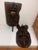 Antique shoemakers' objects 29 cm high, 13 cm wide and 10 cm deep