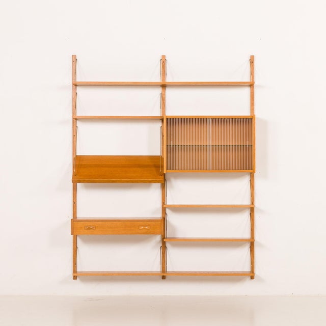PS System Oak Wall Unit from Randers Møbelfabrik, 1970s For Sale - Image 16 of 16