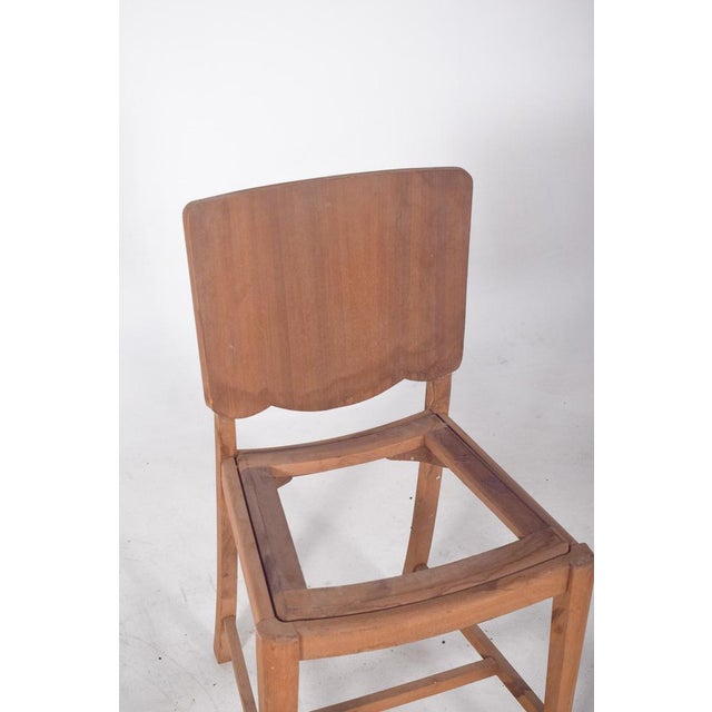 Dining Chair with Cut-Out Back, 1920 For Sale - Image 4 of 7