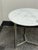 White Room & Board Classic Venatino Marble Round End Table For Sale - Image 8 of 12