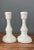 White Set of Two Vintage 1960s Milk Glass Candle Holders For Sale - Image 8 of 8