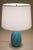 1950s Mid Modern Van Briggle Aqua Swirl Art Pottery Ceramic Table Lamp Signed For Sale In Los Angeles - Image 6 of 10