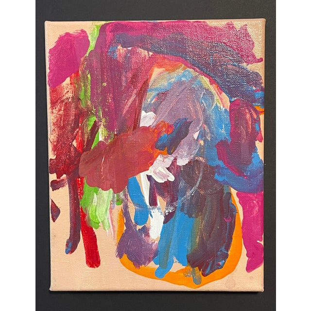 Modern Abstract Painting by Abri Pink By artist Abrielle Clark Williams Acrylic on canvas Dimensions: 8” x 10”