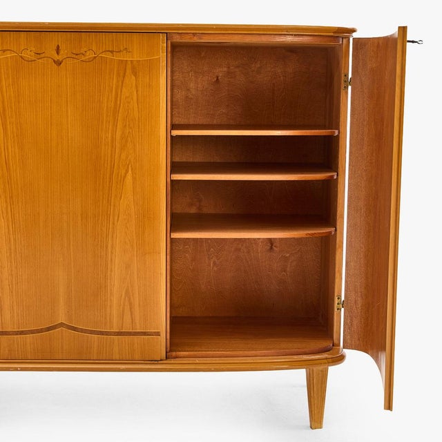 1930s Swedish Grace Curved Cabinet, 1930s For Sale - Image 5 of 8